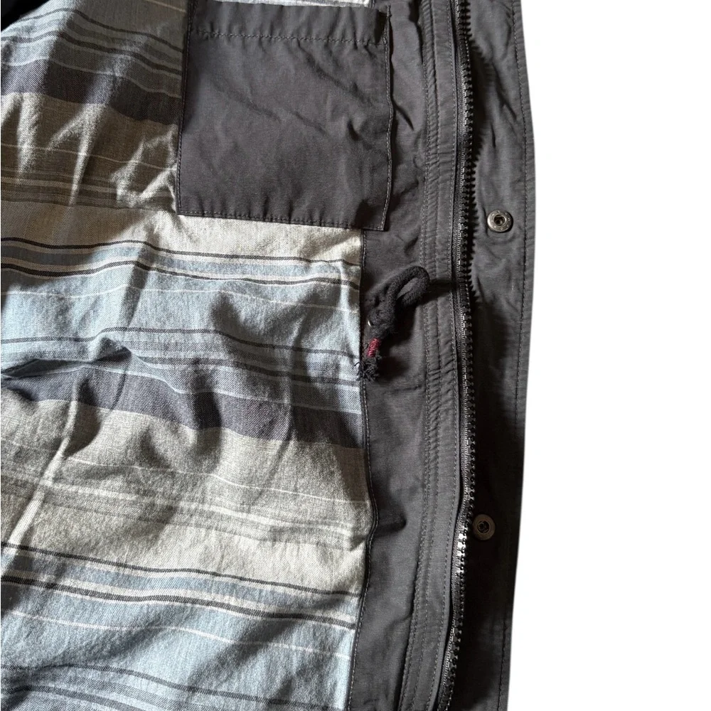 Aeropostale Men's Hooded Utility Jacket - Slate Gray - Picture 7 of 9